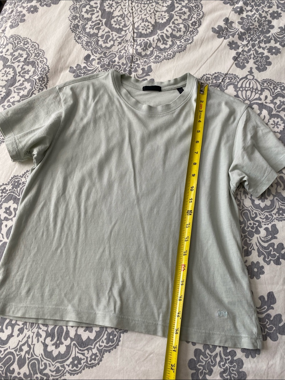 ATM Anthony Thomas Melillo Sage Green Short-Sleeve Tee